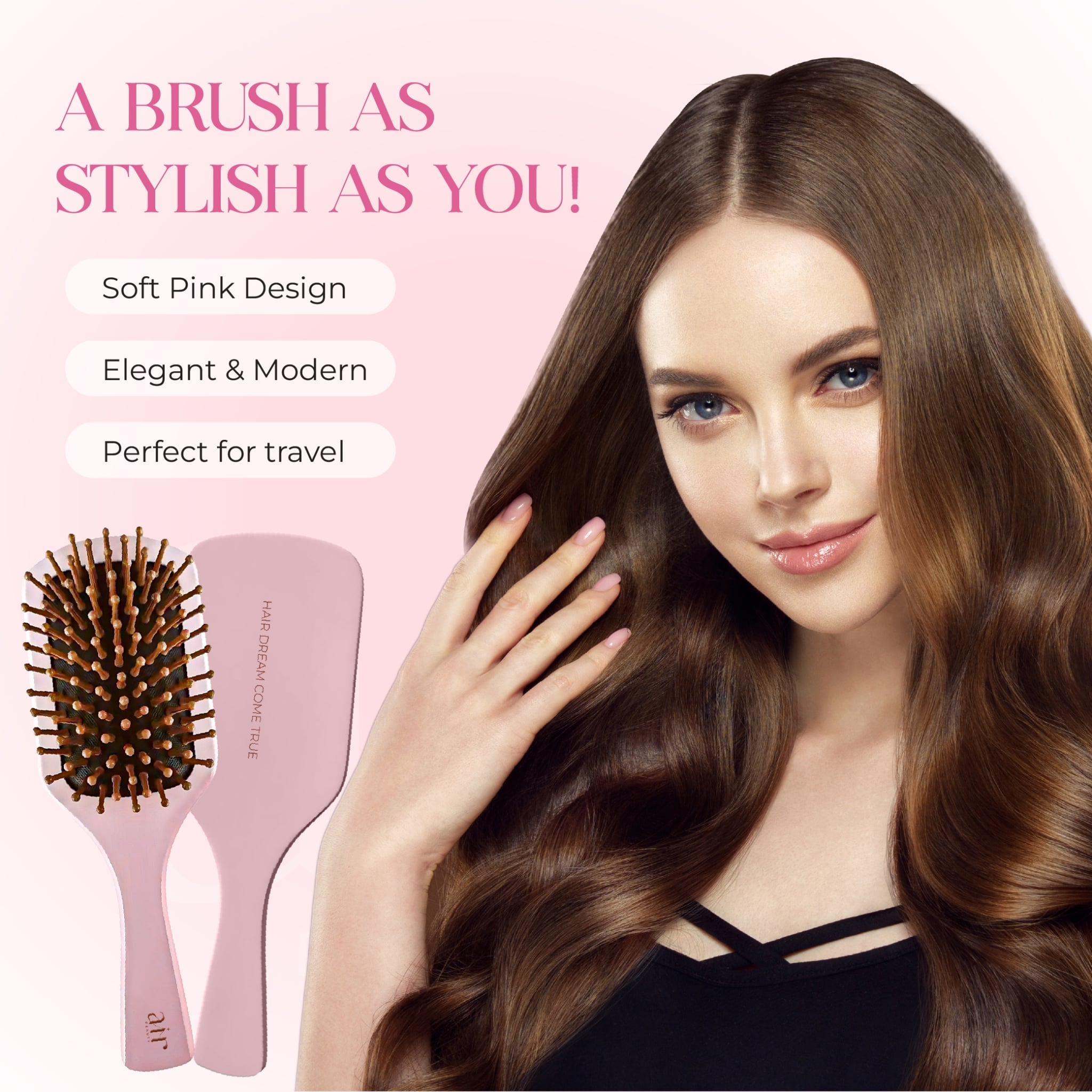 Sustainable Beauty Starts Here: The Air Bold Wooden Paddle Hair Brush