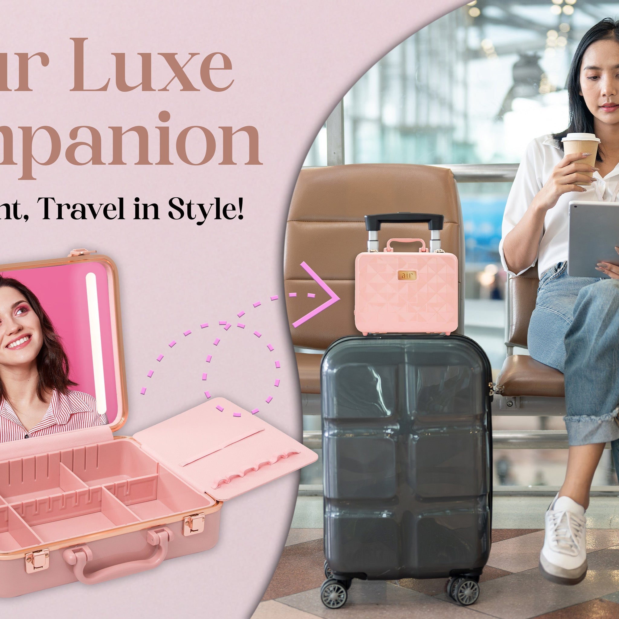 Where Glam Meets Function: The Air Beauty Travel Makeup Box